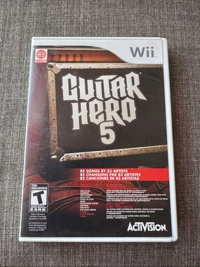 Wii Guitar Hero 5 CIB game